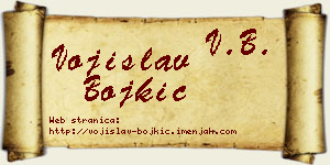Vojislav Bojkić vizit kartica
